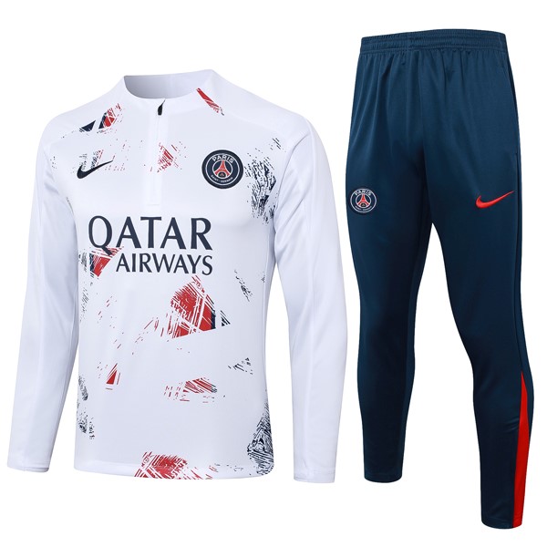 Sudadera De Training PSG 2024 2025 Blanco 3